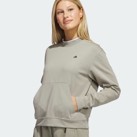 adidas Tops - Adidas Women's Go-to Golf Silver Pebble Sweatshirt